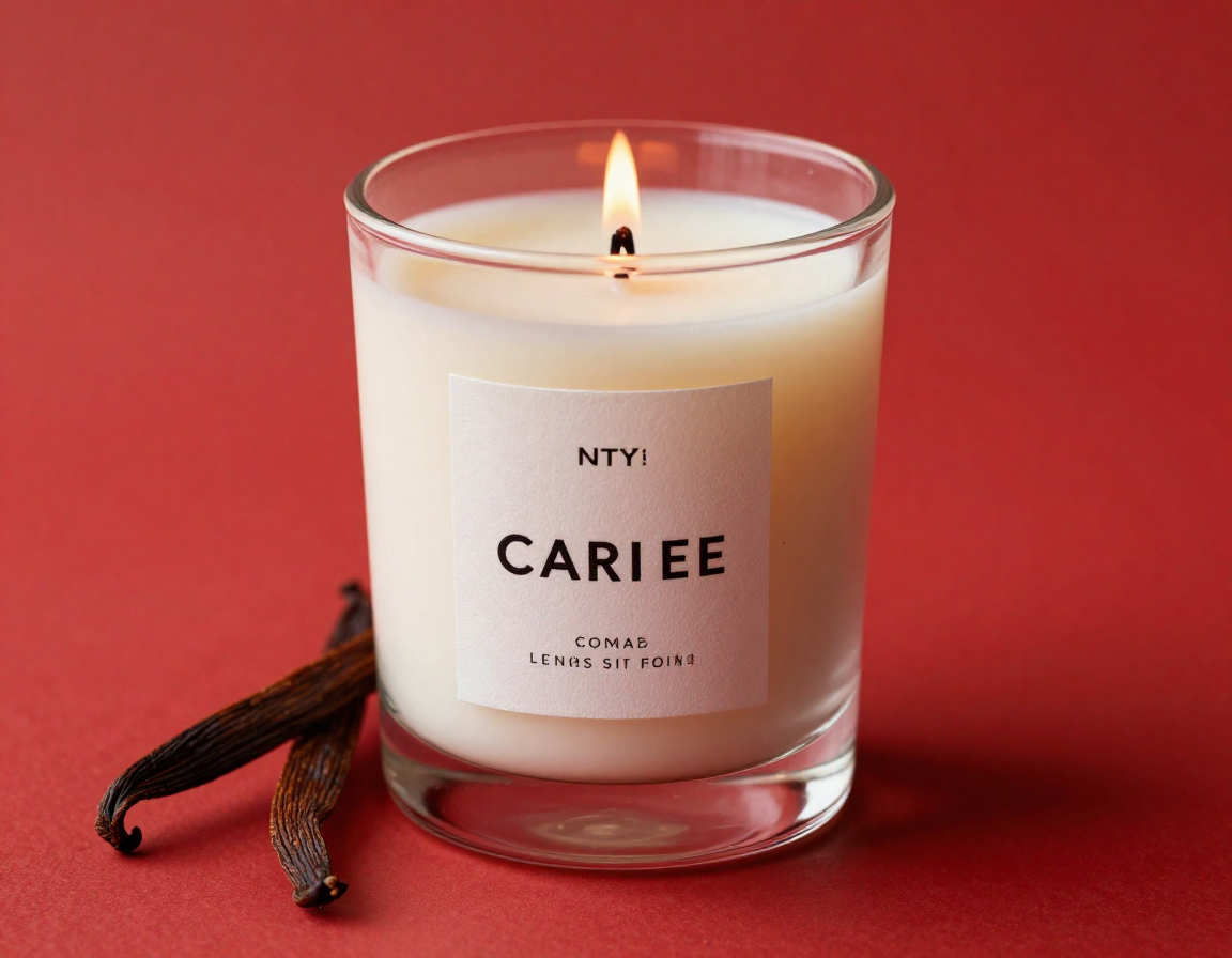 Vaniljatuoksuinen kynttilä